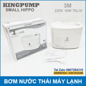 Bom Nuoc Thai May Lanh Tu Dong 3m Kingpump Small Hippo 220V 18W