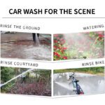 Rua Xe Tuoi Cay Ve Sinh Nha Cua Bang May Ap Luc Cao