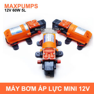 May Bom Mini Ap Luc 12v 60w Maxpumps