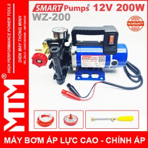 May Bom Ap Luc Cao 12V 200W 16l Smartpumps WZ 200 Co Chinhh Ap Chinh Hang