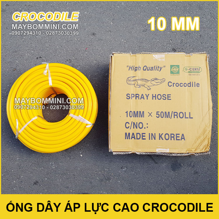 Ong Day Ap Luc Cao Crocodile 10mm Chinh Hang Korea