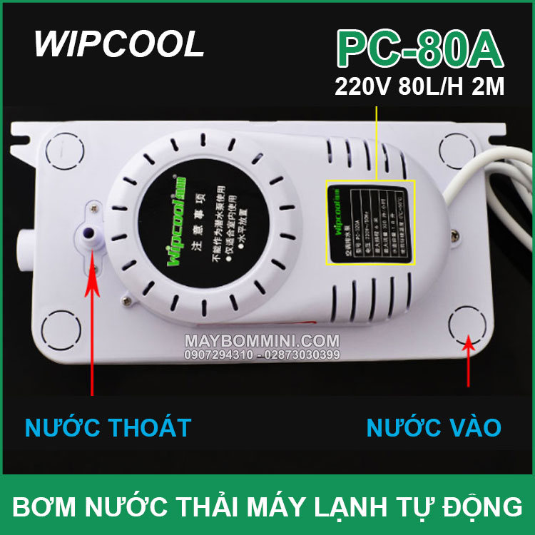 Bom Nuoc May Lanh Cong Nghiep Wipcool PC 80A