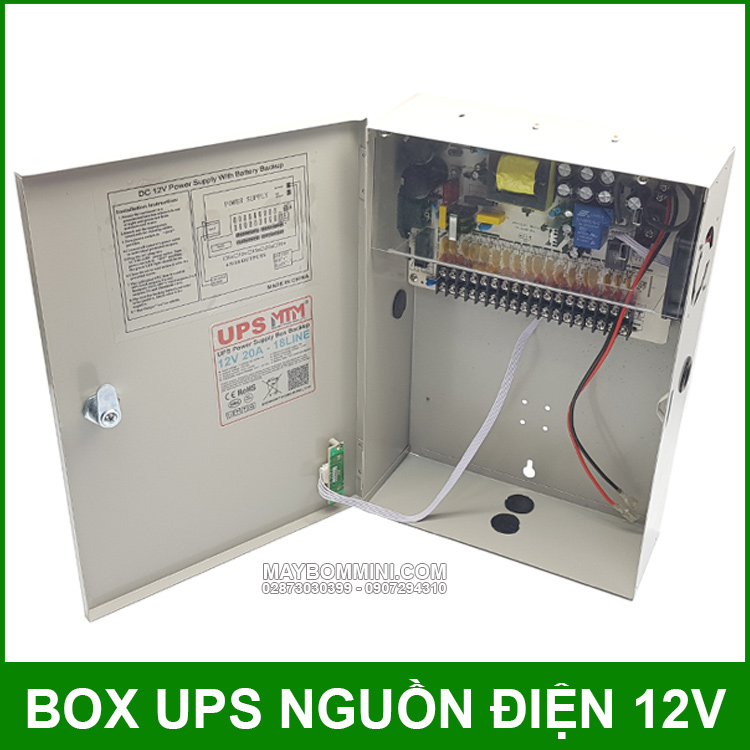 Box Nguon Dien Du Phong UPS 12V 20A Chinh Hang
