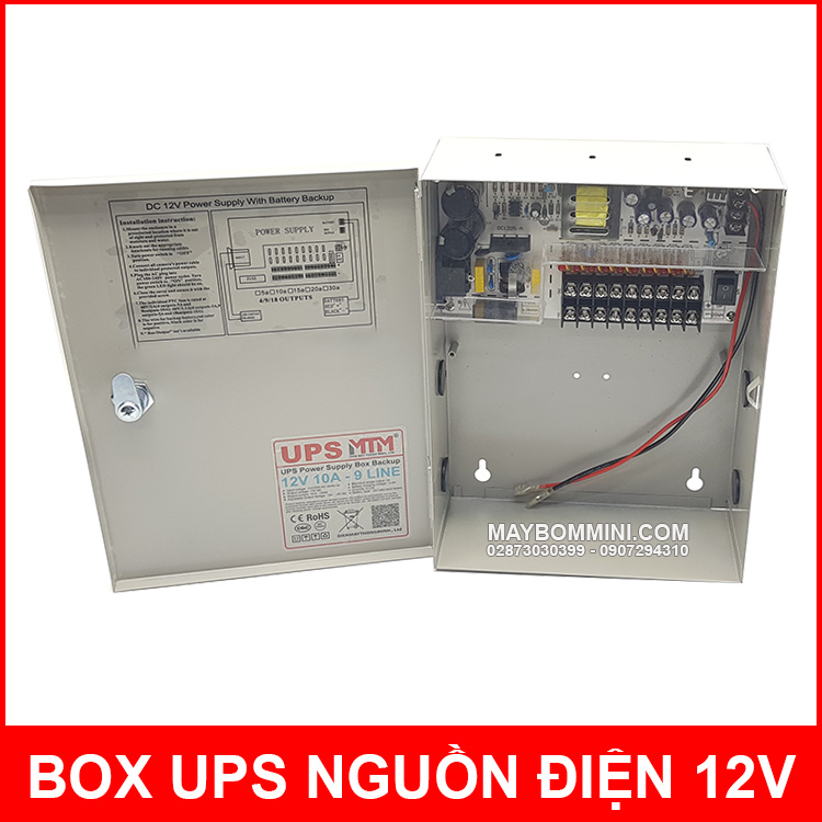 UPS Power Supply Box Backup 12v 10a MTM