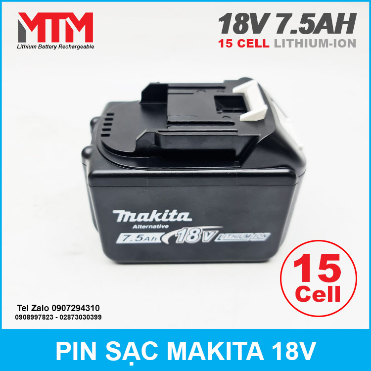 Pin Makita 18v 15 Cell Gia Tot