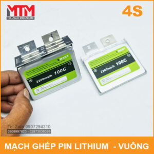 Mach Ghep Pin Lithium Ion Vuong 2200mah