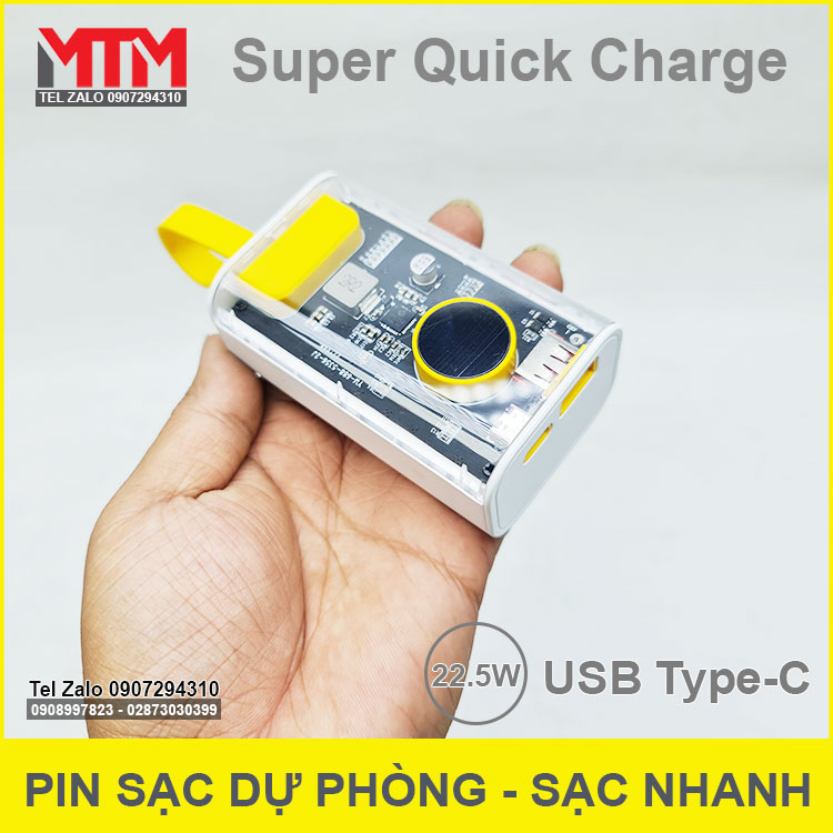 Pin Sac Du Phong 2 Cell 8000mah Sac Nhanh QC PD
