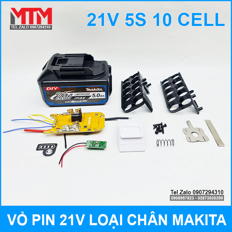 Vo Pin Makita 21V 2S 10 Cell