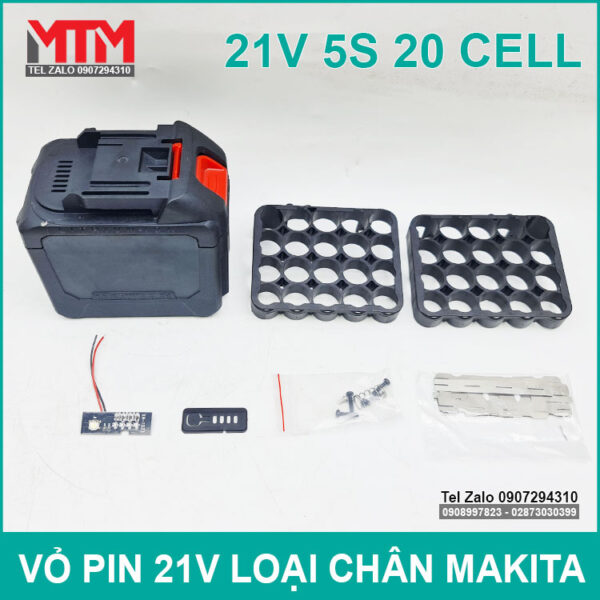 Vo Pin Makita 21V 4S 20 Cell
