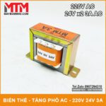 Bien Ap Tang Pho AC 24V 3A Doi