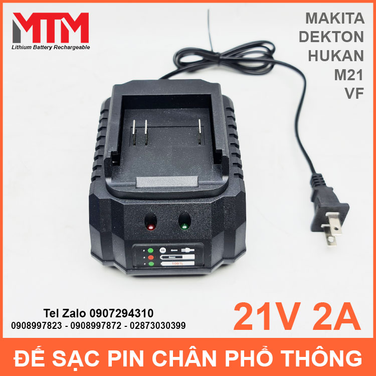 De Sac Pin Chan Pho Thong Makita M21 Hukan VF 21V 2A Tu Dong