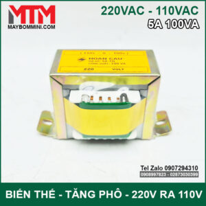 Bien The Hoan Cau 220v Xuong 110V 5A