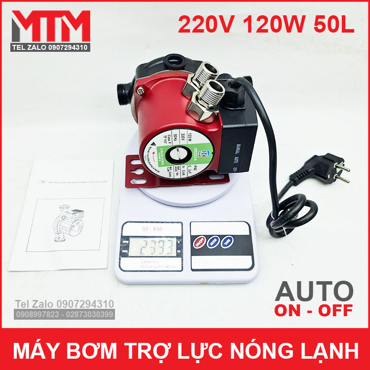Trong Luong May Bom Tro Luc Nuoc 120W 50L Oring
