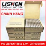 Pin 18650 Lishen 2000mah 10c Chinh Hang Xam Gia Si