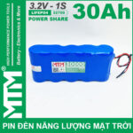 Pin Den Nang Luong Mat Troi 3v2 30Ah 30000mAh Cell Pin Sat Lifepo4 32700