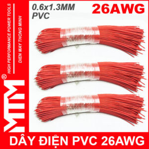 Ban Day Dien 26AWG 20CM Mau Do