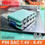 Khoi Pin 2s5p 18650 10Ah 8A