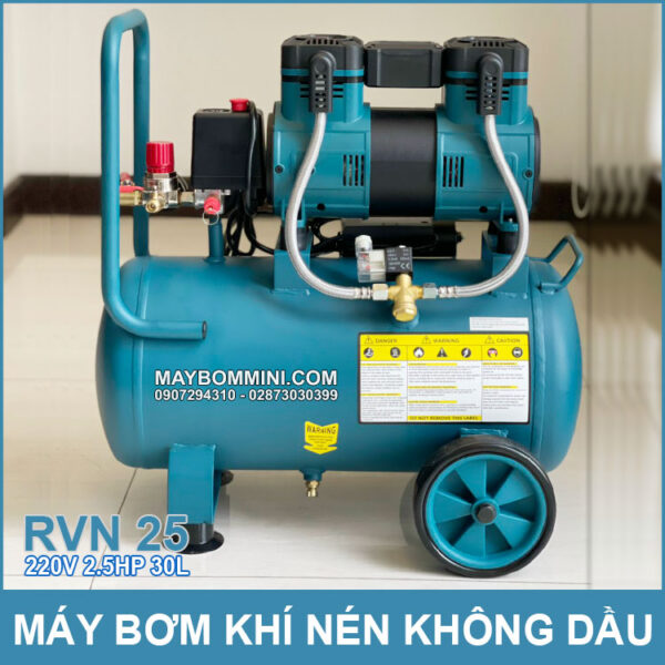 May Bom Khi Nen Tua Nhanh Loai Khong Dau RVN25 30L Rover