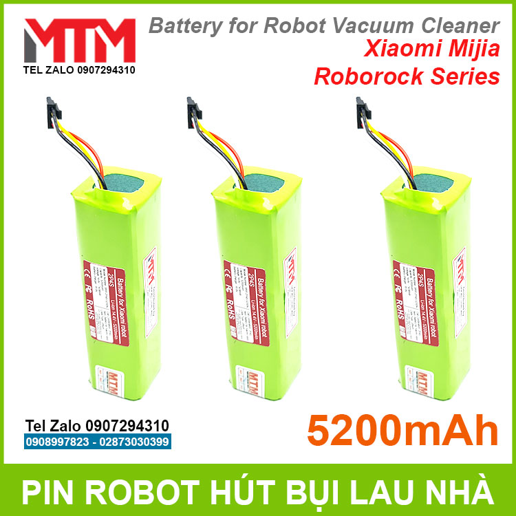 Gia Pin May Hut Bui Lau Nha Xiaomi Robot Roborock S50 S51 S55 5200mah