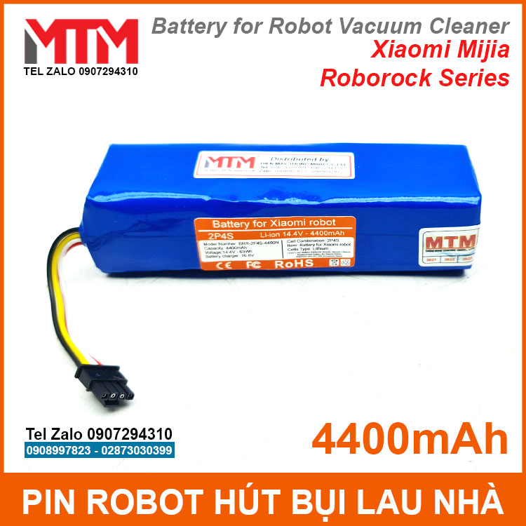 Pin Robot Hut Bui Lau Nha Xiaomi Mi Mijia Xiaowa Roborock Robot Vacuums 4400mah