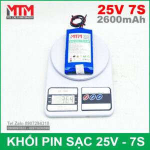 Ban Pin 25V 2600mah 7S Chinh Hang Khoi Luong