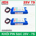 Khoi Pin Sac 25V 7S 65A 2600mah 7S1P
