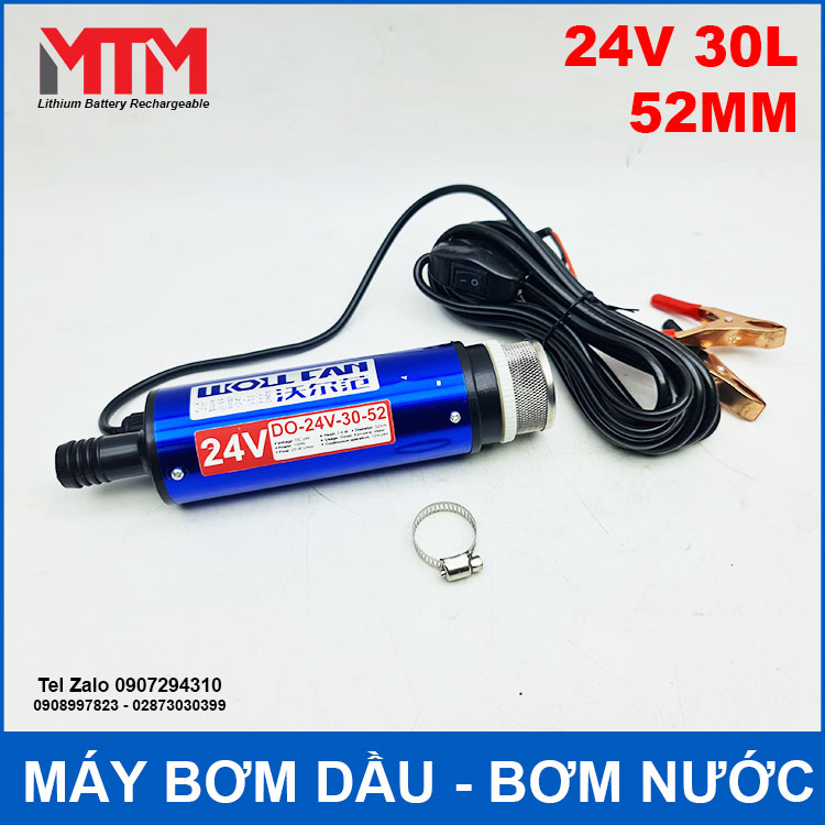 May Bom Dau Bom Chat Long 24V 100W 30L 52mm