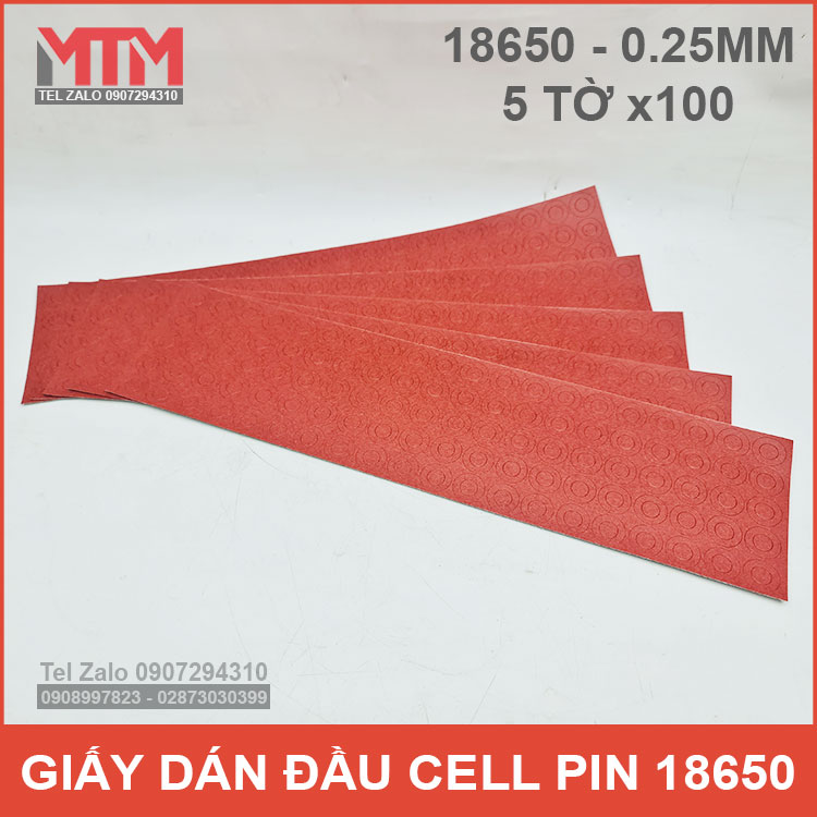 5 To Giay Dan Pin 18650 Tron