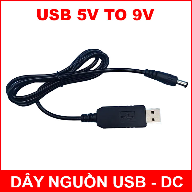 Day Chuyen Nguon USB Sang DC 9V