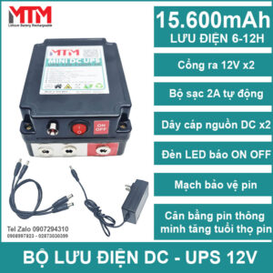 Bo Luu Dien Modem Wifi Gia Dinh 12VDC 15600mah 2A MTM