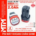 Pin May Khoan Chan Ghim 16v8 2ah 4cell Lishen MTM