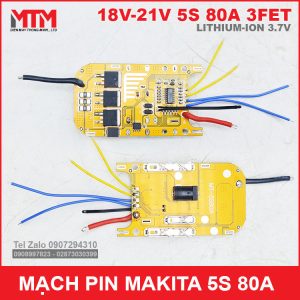 Gia Mach Bao Ve Pin Makita 5S 80A Vang Cao Cap