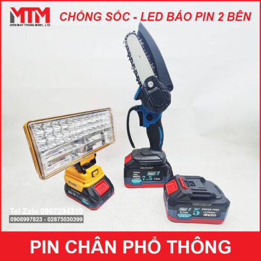 Su Dung Pin Chan Pho Thong Makita Co Chong Soc