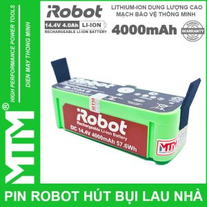 Pin Robot Lau Nha Hut Bui Irobot 4000mah Chinh Hang Gia Re