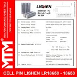 Thong So Ky Thuat Cell Pin Lishen 18650 2000mah 10C 20A Lishen 2000 Datasheet 18650