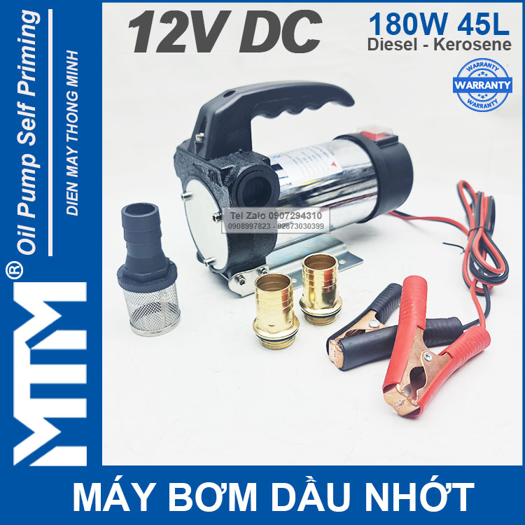 May Bom Dau Nhot 12V 180W 45L Oring MTM May Bom Dau Nhot 12V 180W 45L Oring MTM