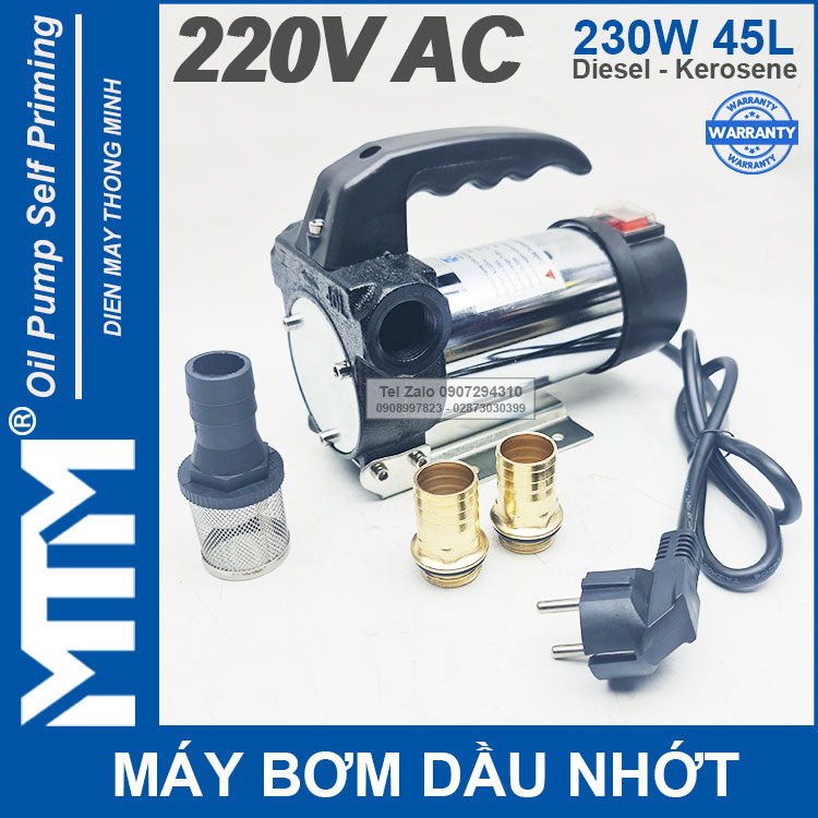 May Bom Dau Nhot 220V 230W 45L Oring MTM May Bom Dau Nhot 220V 230W 45L Oring MTM