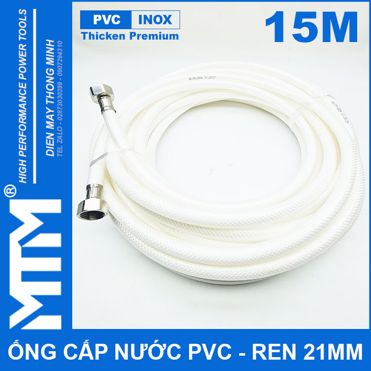 Ong Day Cap Nuoc Tuoi Cay Rua Xe Ve Sinh Nha Cua Ren Inox 21mm 15met Ong Day Cap Nuoc Tuoi Cay Rua Xe Ve Sinh Nha Cua Ren Inox 21mm 15met
