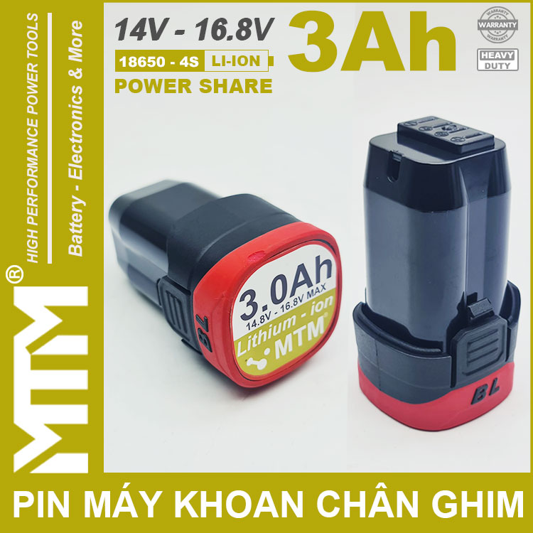 Pin May Khoan Van Vit Thiet Bi 16V 3000mah 4S Chan Ghim MTM Pin May Khoan Van Vit Thiet Bi 16V 3000mah 4S Chan Ghim MTM