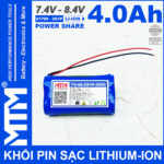 Pin Lihtium Ion 7v4 8v4 2S1P 4000mah New