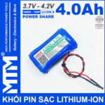 Ban Pin Sac Lihtium Ion 3V7 5A 4Ah 1S2P MTM