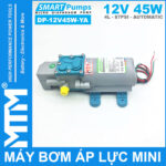 May Bom Ap Luc Mini Tu Dong 12V 45W 4L Smartpumps DP 12V45W YA Chinh Hang