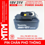 Pin Chan Pho Thong Makita 10cell 4Ah Nhan Sac Zin Chinh Hang Cao Cap