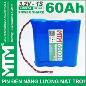 Pin Den Nang Luong Mat Troi 3v2 60Ah 60000mAh Cell Pin Sat Lifepo4 32140