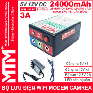 Bo Nguon Dien Du Phong Wifi Modem Camera 5V12V 3A 24000mah